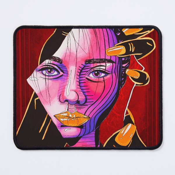 Item preview, Bright Colorful Surreal Portrait of Woman designed and sold by GutterBloom.