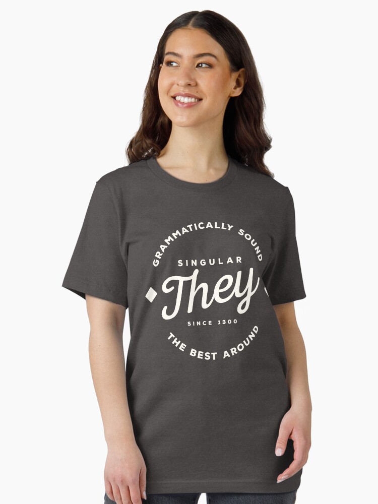 Thumbnail 1 of 7, Essential T-Shirt, Pronoun Badge - They v. 2 designed and sold by laurelhach.
