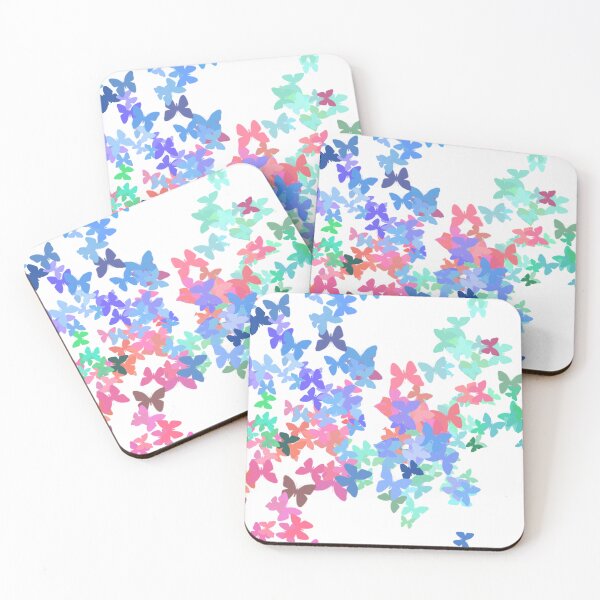 Item preview, Butterfly Migration on White Background designed and sold by Sharon Schwalbe.