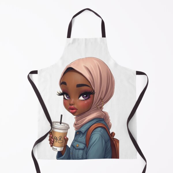 Item preview, Adorable Hijabi Girl Sticker | Beautiful Muslim Woman Cartoon designed and sold by Lulunza.
