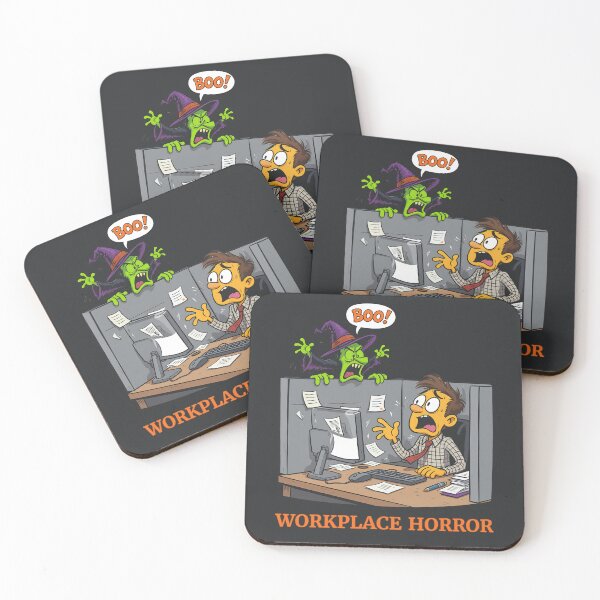 Item preview, Workplace Horror – Funny Halloween Office Cartoon Design designed and sold by kornkobart.