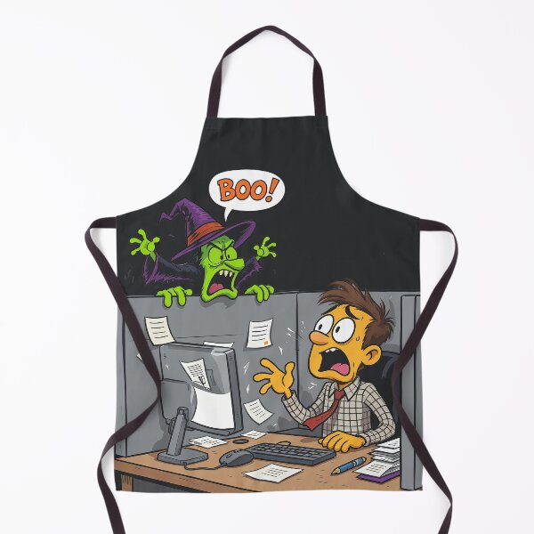 Item preview, Workplace Horror – Funny Halloween Office Cartoon Design designed and sold by kornkobart.