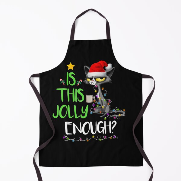 Item preview, Is This Jolly Enough Black Cat Merry Christmas designed and sold by basajbviner.