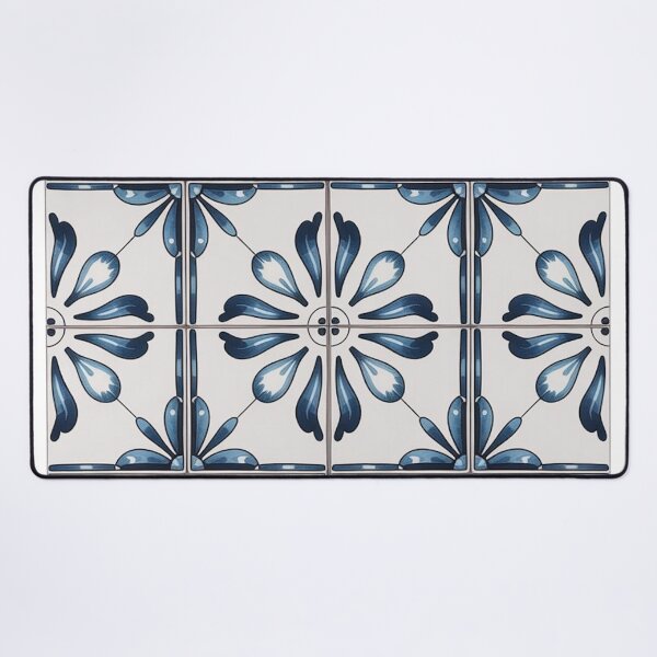 Item preview, Blue Mediterranean Tile Pattern – Classic Ceramic Design designed and sold by Ed & Harmony.