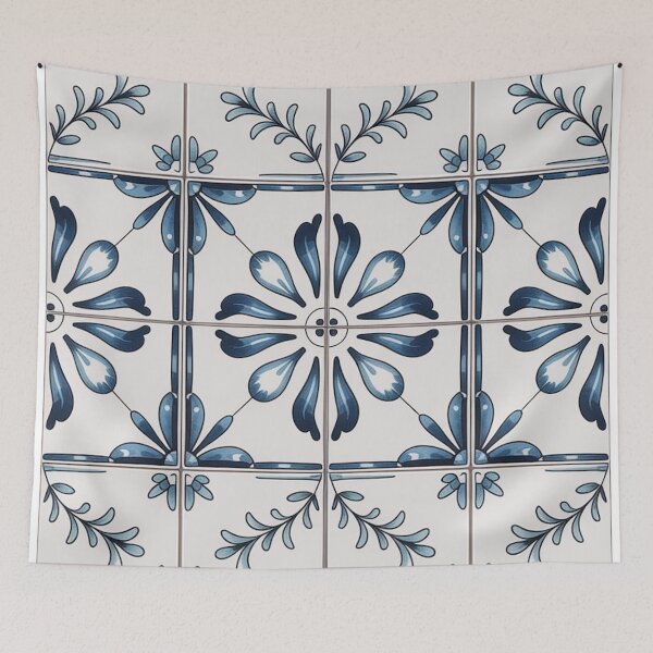 Item preview, Blue Mediterranean Tile Pattern – Classic Ceramic Design designed and sold by Ed & Harmony.