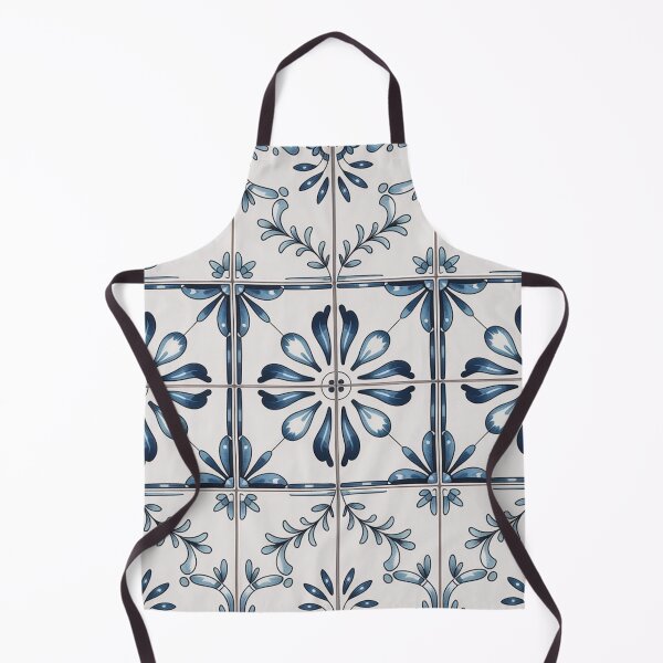 Item preview, Blue Mediterranean Tile Pattern – Classic Ceramic Design designed and sold by Mindful Wall Art Studio.