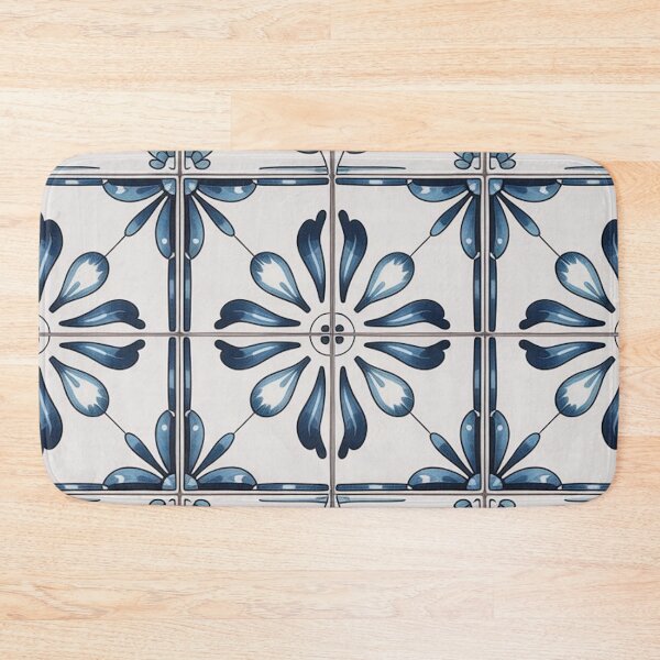 Item preview, Blue Mediterranean Tile Pattern – Classic Ceramic Design designed and sold by Ed & Harmony.