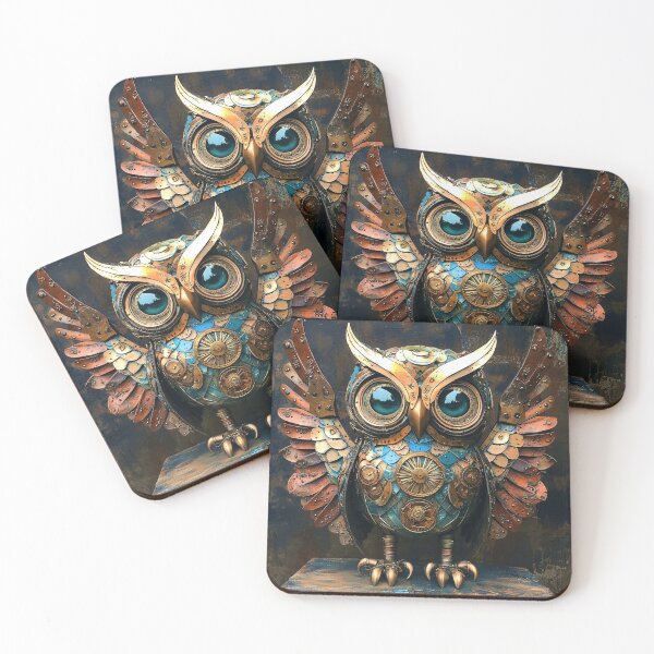 Item preview, Geebles Steampunk Owl - Brass Mechanical Art designed and sold by Myra365Art.