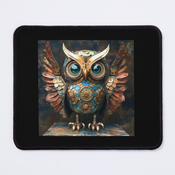 Item preview, Geebles Steampunk Owl - Brass Mechanical Art designed and sold by Myra365Art.