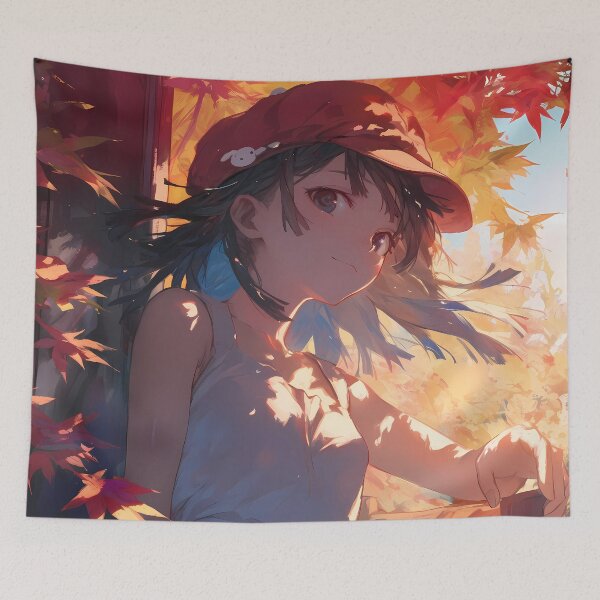 Item preview, Nadeko Sengoku Bakemonogatari Anime Girl Autumn designed and sold by juniorcastros.