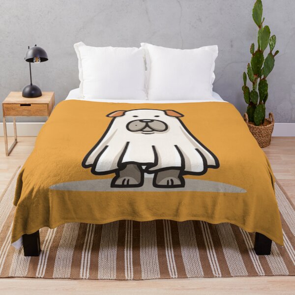 Item preview, Halloween Ghost Dog – Cute Minimal Illustration designed and sold by Clawffirmations.