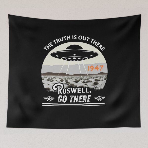 Item preview, Extraterrestrial Encounter – Roswell 1947 UFO Incident designed and sold by ALL ART .