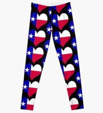 Herz Flagge Texas Leggings