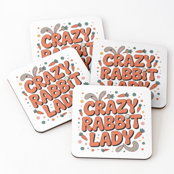 Item preview, Crazy Rabbit Lady designed and sold by graphic-genie.