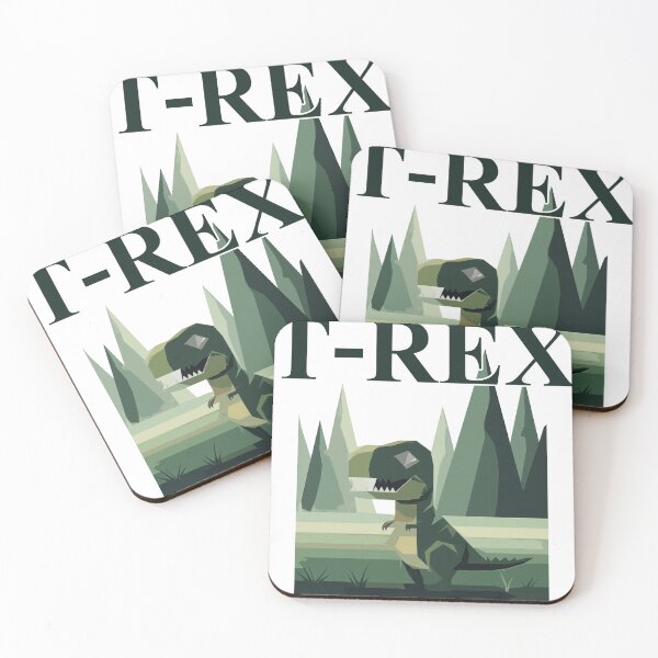 Item preview, Minimalist Geometric T-Rex Dinosaur Art designed and sold by Tonn Peerapon.
