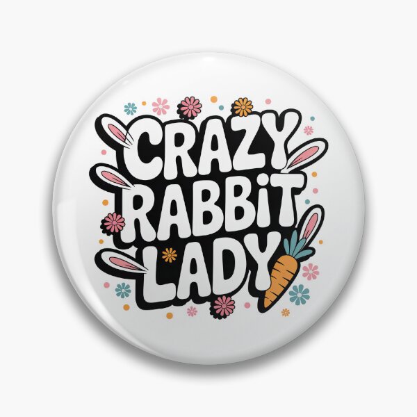 Item preview, Crazy Rabbit Lady designed and sold by graphic-genie.