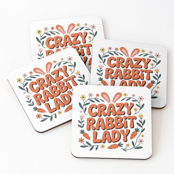 Item preview, Crazy Rabbit Lady designed and sold by graphic-genie.