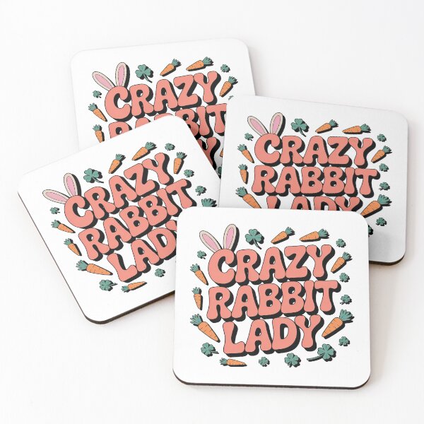 Item preview, Crazy Rabbit Lady designed and sold by graphic-genie.