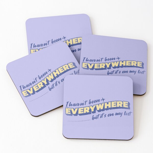Item preview, "I Haven't Been Everywhere, But It's on My List" - Perfect for Journaling, Note-taking, Travel Planning designed and sold by CornerstonePics.