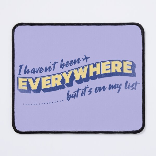 Item preview, "I Haven't Been Everywhere, But It's on My List" - Perfect for Journaling, Note-taking, Travel Planning designed and sold by CornerstonePics.