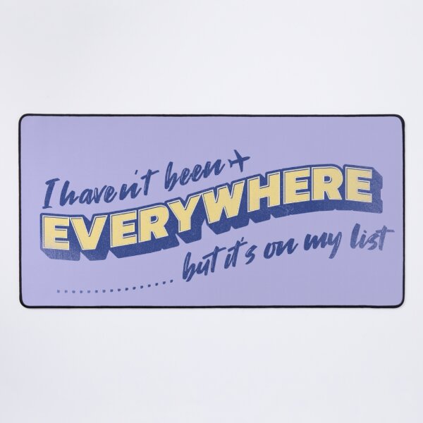 Item preview, "I Haven't Been Everywhere, But It's on My List" - Perfect for Journaling, Note-taking, Travel Planning designed and sold by CornerstonePics.