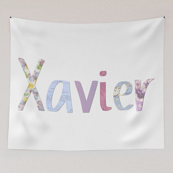 Item preview, Xavier Name Scrapbook Paper Style designed and sold by toowoosh.