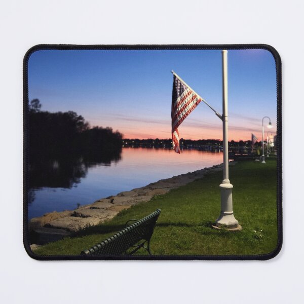 Item preview, Patriotic September: Escanaba Harbor designed and sold by The Walking Path Gallery.
