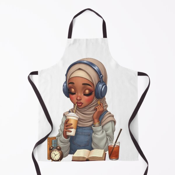 Item preview, Stylish Hijabi Girl Sticker | Muslim Woman with Drink Cup designed and sold by Lulunza.