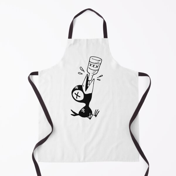 Item preview, Baby Bird Drinking Booze Out of a Bottle Cartoon designed and sold by PIXEL POP DESIGNS - Beyond the Norm!.