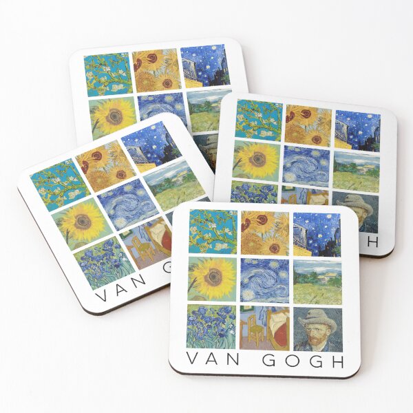 Item preview, Van Gogh Painting Collage With Starry Night And Sunflowers designed and sold by JosephTriguero2.