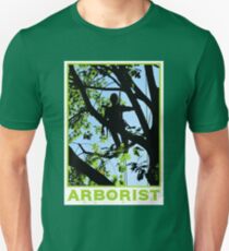Arborist / Tree Worker Silhoutte Design Unisex T-Shirt