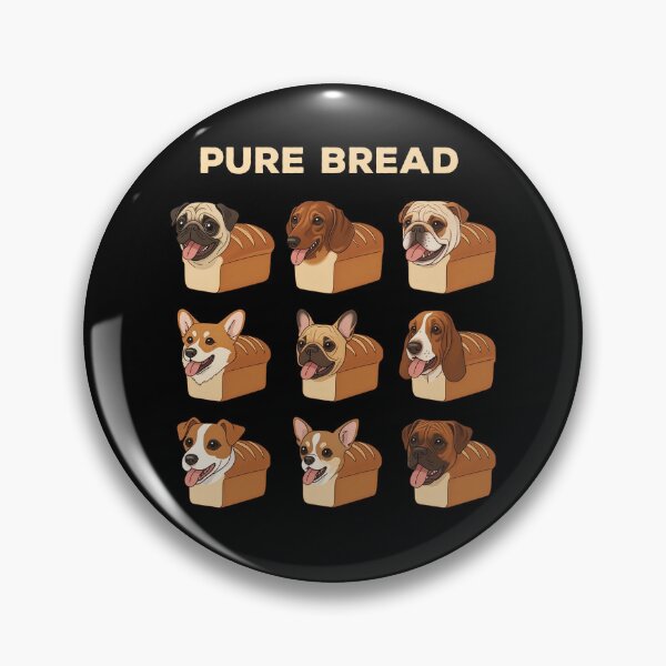 Item preview, Funny Pure Bread Dog Breeds Pug Loaf Dog Rolling Fatties designed and sold by d247.