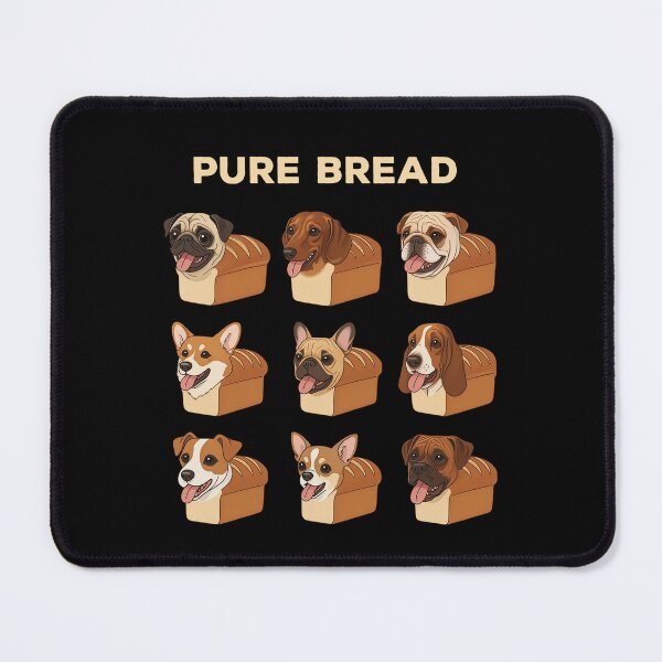 Item preview, Funny Pure Bread Dog Breeds Pug Loaf Dog Rolling Fatties designed and sold by d247.