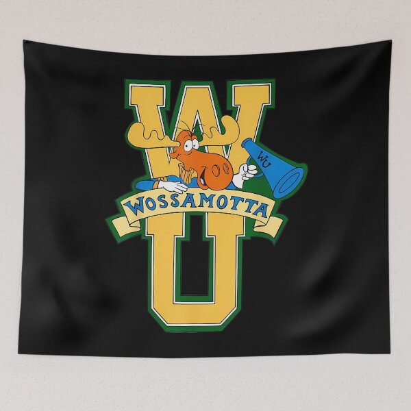 Item preview, Rocky And Bullwinkle Wossamotta U Logo designed and sold by jeedokhotha8.