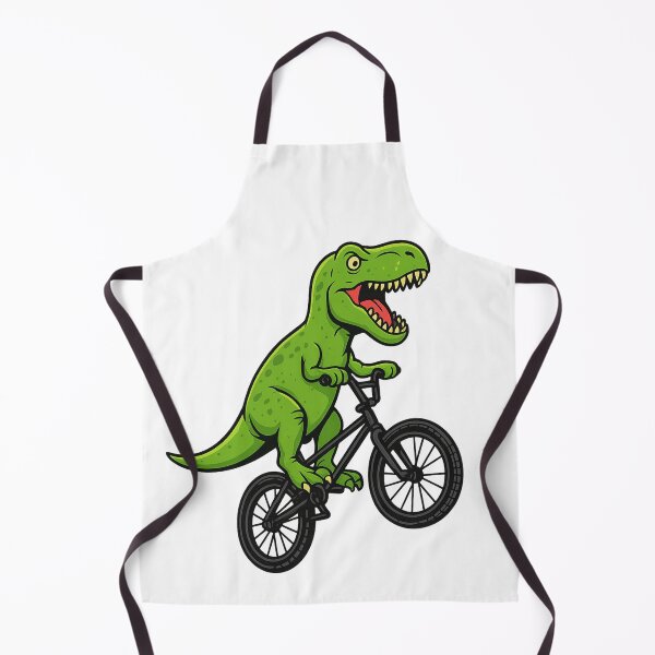 Item preview, T-Rex Riding a Bike Cartoon | Funny Dinosaur Wheelie Kids Shirt designed and sold by ldjcustomdesign.