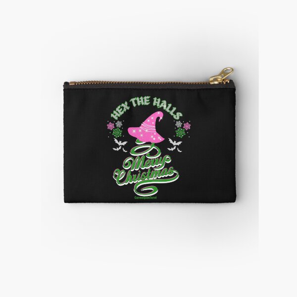 Item preview, Witchy Christmas Tree – Wicked Pink & Green Script Holiday Design  CarmaQuanTarot designed and sold by CarmaQuanTarot.