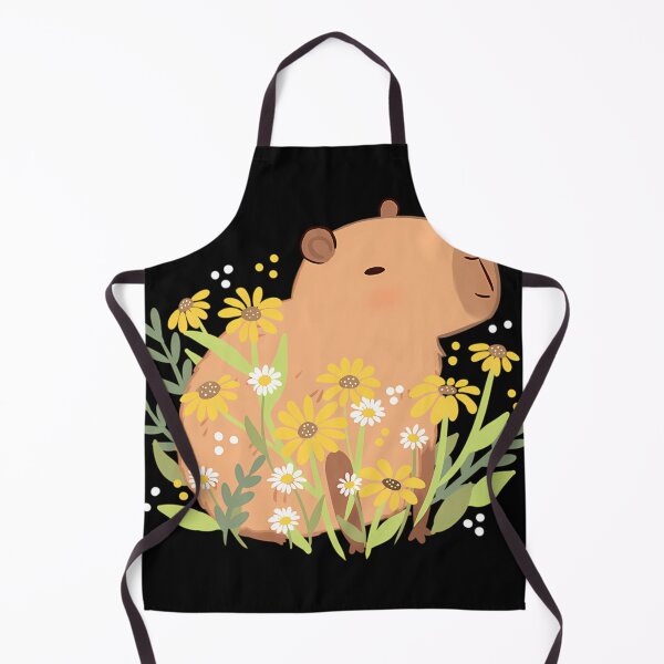 Item preview, Capybara With Daisy Flowers designed and sold by deshontameci.