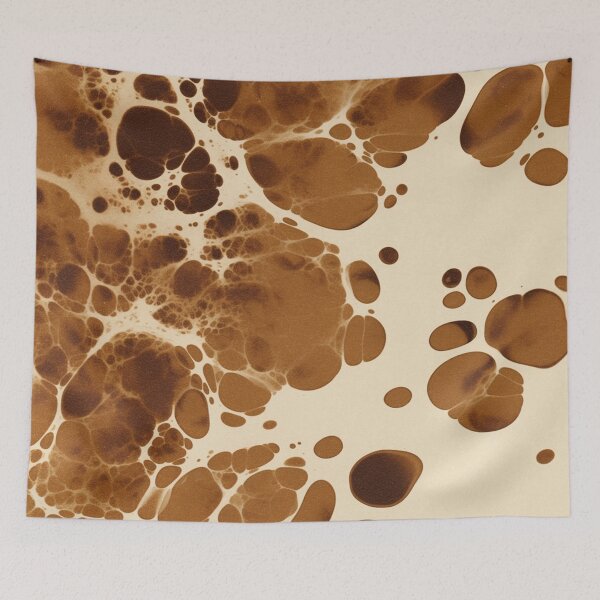 Item preview, Amber Brown Cappuccino Tortoiseshell Abstract designed and sold by trajeado14.