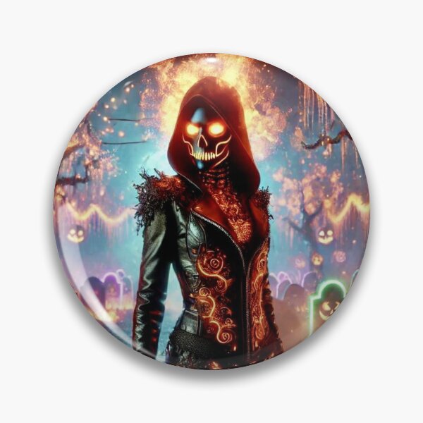 Item preview, Dark Fantasy Pumpkin Head Graveyard Scene designed and sold by HughesyC Art.