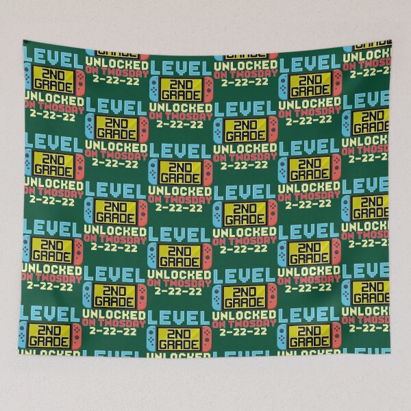 Item preview, Level 2nd Grade Unlocked On Twosday Oversized  designed and sold by DCRCarCulture.
