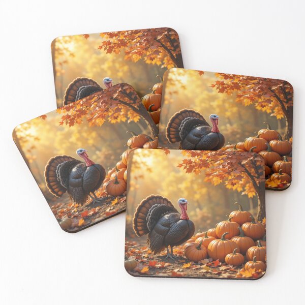 Item preview, Autumn Feast: Turkey and Pumpkins designed and sold by InezPhotography.