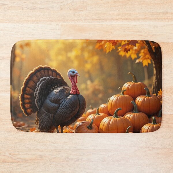 Item preview, Autumn Feast: Turkey and Pumpkins designed and sold by InezPhotography.