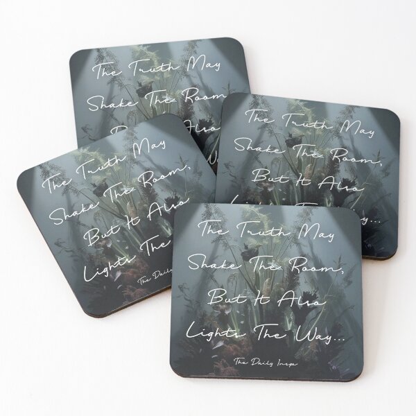 Item preview, The Truth May Shake the Room, But It Also Lights the Way – Inspirational Quote Design designed and sold by The Daily Inspo.
