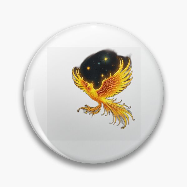 Item preview, Golden Phoenix in Cosmic Space designed and sold by sharon1210.