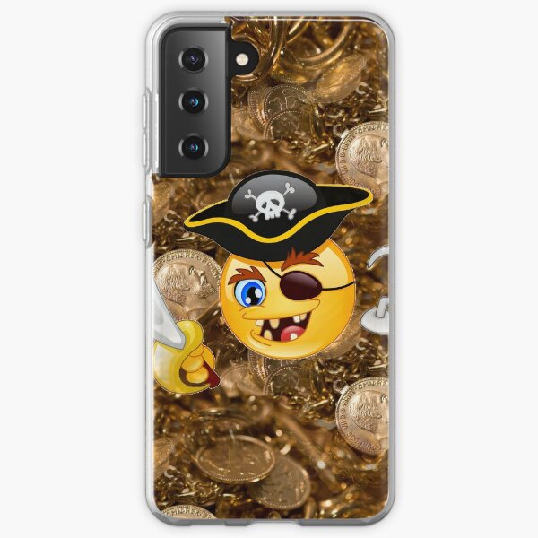 Pirate Emoji Samsung Galaxy Hullen Redbubble