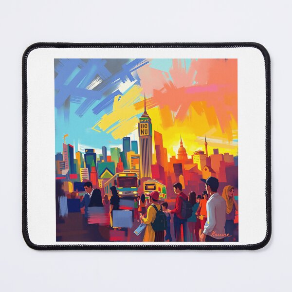 Item preview, Bold Impressionistic Cityscape designed and sold by sharon1210.