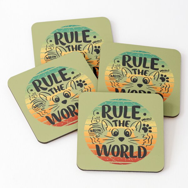 Item preview, Rule the cats world slogan classic tshirt designed and sold by anandsiva2703.