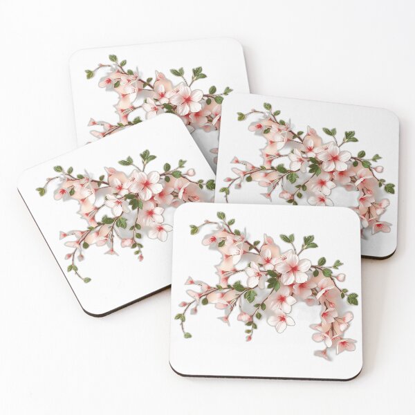 Item preview, Art Nouveau Cherry Blossoms with Ivy designed and sold by sharon1210.