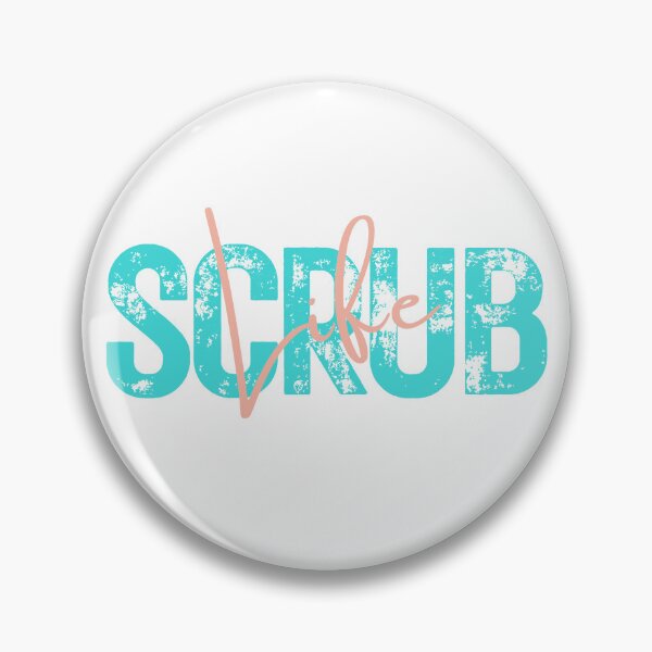 Item preview, Scrub Life – Distressed Aqua Lettering Nurse Student Sticker & Tee designed and sold by Fig Tree Lane - Art &Tees.
