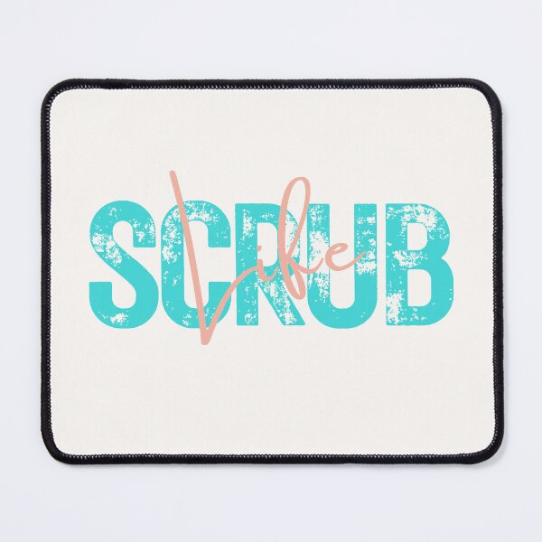 Item preview, Scrub Life – Distressed Aqua Lettering Nurse Student Sticker & Tee designed and sold by Fig Tree Lane - Art &Tees.